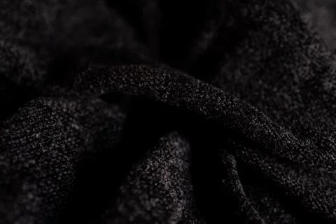 Textured dark smooth background.Soft dark chenille blanket Stock Photos