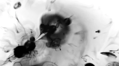 Textured Effect. Ink Blot On Paper Video stock 68488020