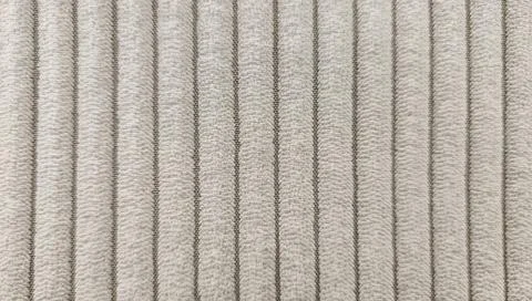  Textured fabric surface with vertical ribbed pattern, neutral tone textile Stock Photos