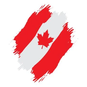 Textured flag of Canada Stock Illustration