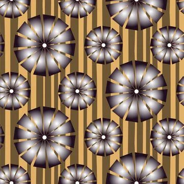 Textured floral seamless pattern, chamomile daisy flower blossom, summer ba.. Stock Illustration
