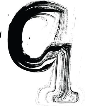 Textured font with an eroded rough letterpress print texture. Unique design.. イラスト素材
