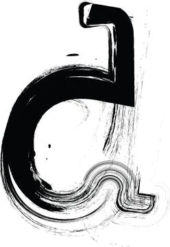Textured font with an eroded rough letterpress print texture. Unique design.. イラスト素材