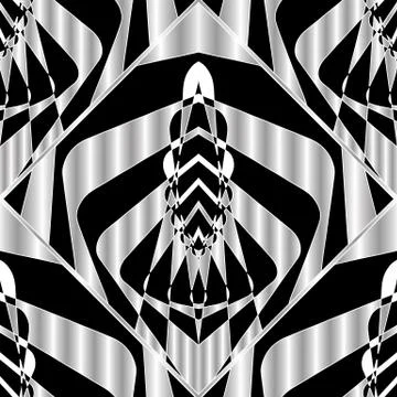 Textured geometric  seamless pattern Illustrazione stock