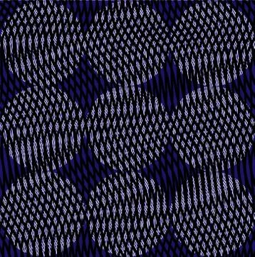 Textured geometric seamless pattern with repeated stabilize circles form. Stock Illustration