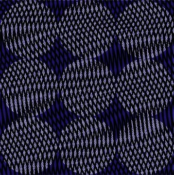 Textured geometric seamless pattern with repeated stabilize circles form. Stock Illustration