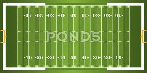 Textured Grass American Football Field Stock Illustration