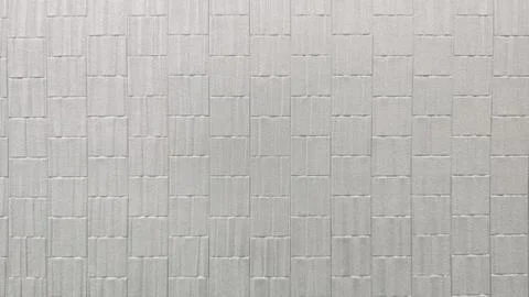  Textured gray brick pattern background, geometric tiling, repeating blocks Stock Photos