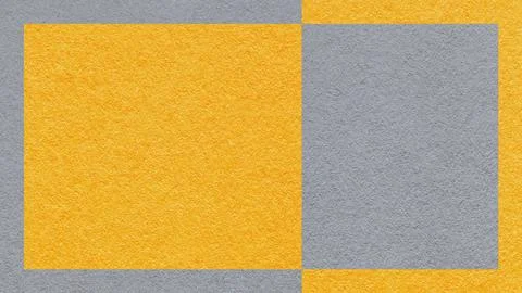 Textured gray, yellow paper background with frame and geometric panel. Temp.. 库存插图