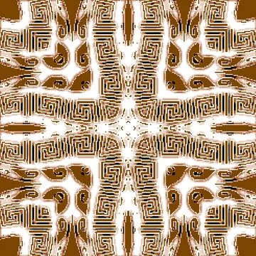 Textured greek vector seamless pattern. Grunge ornamental dirty background. R Illustrazione stock