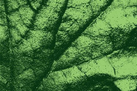 Textured Green Leaf Abstract Background Stock Illustration
