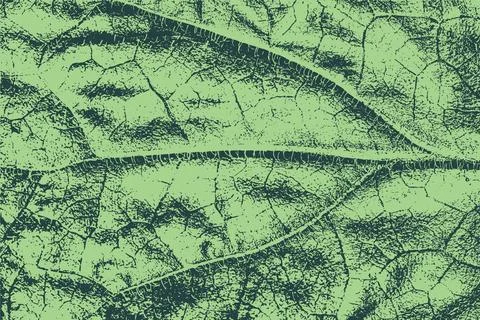 Textured Green Leaf Abstract Background Illustrazione stock