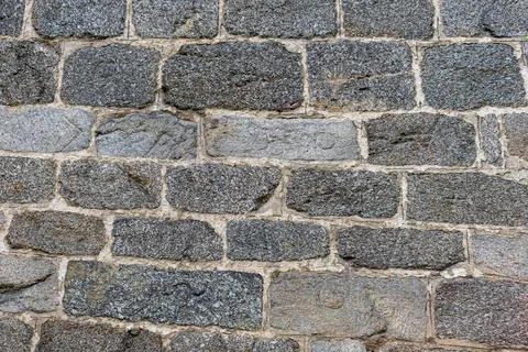 Textured Grey Stone Wall Unique Patterns Surface Design Stock Photos