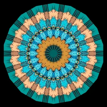Textured grunge vector seamless pattern. Tapestry zig zag mandala background. イラスト素材