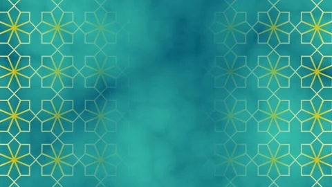 Textured Islamic Green Pattern Stock Footage 335622248