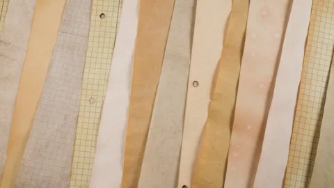Textured junk journal pages with a subtle grunge pattern for eco-friendly DIY. Stock Footage 330269769