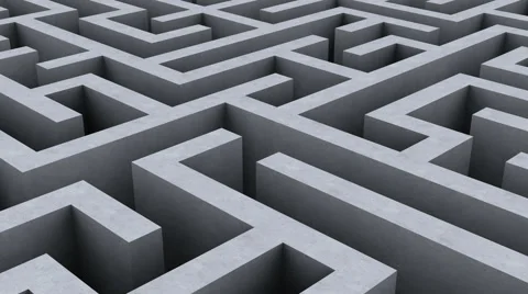 Textured Labyrinth or Maze in an endless loop Stock Footage 48658678