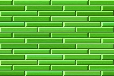 Textured light green bricks in wall as endless texture 스톡 일러스트