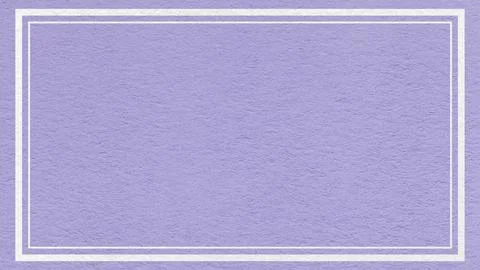 Textured light lavender paper background with white double frame border and c 스톡 일러스트