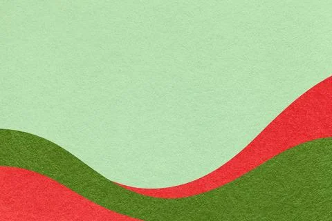 Textured light mint paper background with red and green wavy lines and waves, Stock Photos