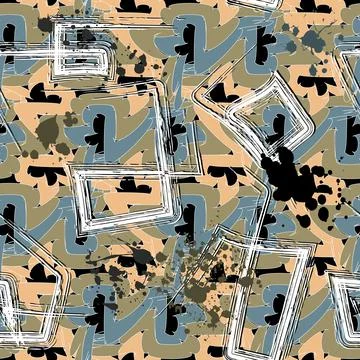 Textured modern seamless pattern. Grunge vector dirty background. Repeat roug 스톡 일러스트