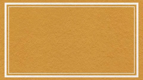 Textured ochre paper background with white double frame border and copy spa.. Stock Illustration