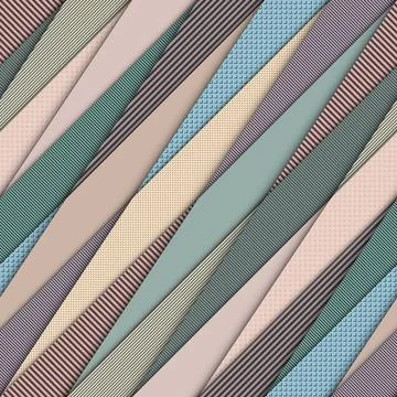 Textured paper pattern. Vector image, Diagonal ribbons. Stockillustratie
