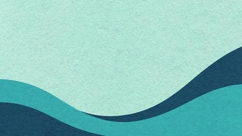 Textured pastel mint paper background with dark teal and light turquoise wa.. Stock Illustration