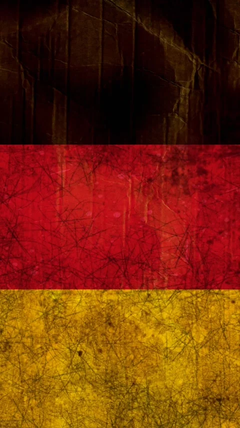 Textured pattern flickering against German flag Stock Footage 323781587