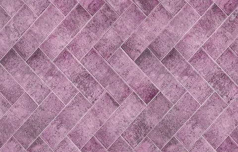 Textured Pink Tile with Classic Pattern for Wall and Floor Stock Photos