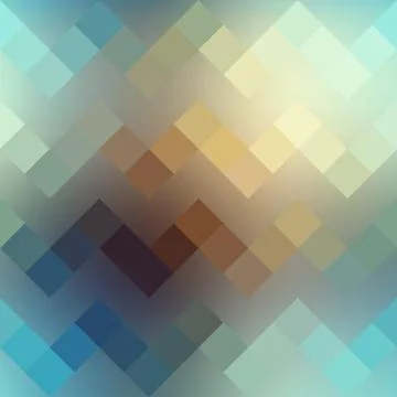 Textured pixels chevron pattern on blurred background. Stock Illustration