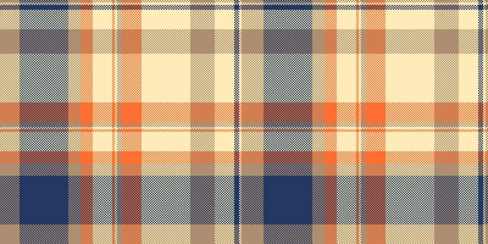 Textured plaid pattern seamless, realistic background textile vector. Cover.. Stockillustratie