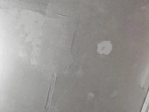 Textured Plaster Ceiling Background Repaired Drywall Surface Texture Stock Photos