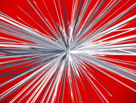 Textured radial lines spreading explosion effect. Starburst, sunburst pattern イラスト素材
