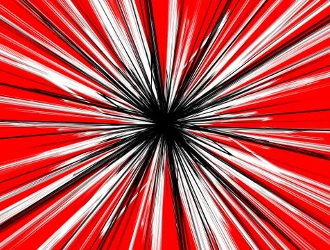 Textured radial lines spreading explosion effect. Starburst, sunburst pattern Stock Illustration