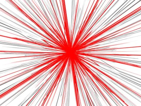 Textured radial lines spreading explosion effect. Starburst, sunburst pattern Stock Illustration
