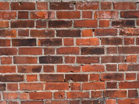 Textured Red Brick Wall Background for Architecture Stock Photos