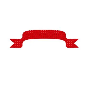 Textured red ribbon Illustrazione stock