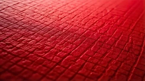 Textured red surface with embossed grid pattern for design, upholstery. Stock Illustration