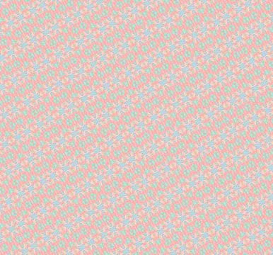 Textured repeat background in rainbow warm horizon tones with cream puff, creams Stock Illustration