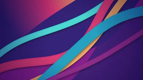 Textured ribbon layers drift in a seamless loop with parallax motion 스톡 동영상 341666153