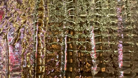 Textured Rippled Glass Reflection Effects 스톡 동영상 287582750