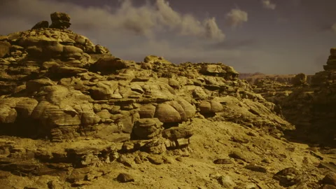 Textured rock with fractures. Surface showing mineral grains and pores Stock Footage 338337306