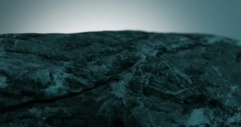 Textured Rock Profile Against Dusky Sky. Stock Footage 272651942
