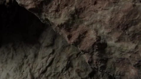 Textured Rock Surface with Weathered Details Stock Footage 289845111