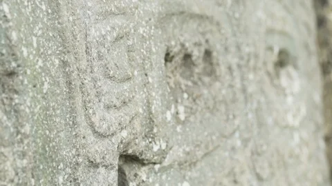 Textured of rocks in Skellig Michael Island Stock Footage 108732507