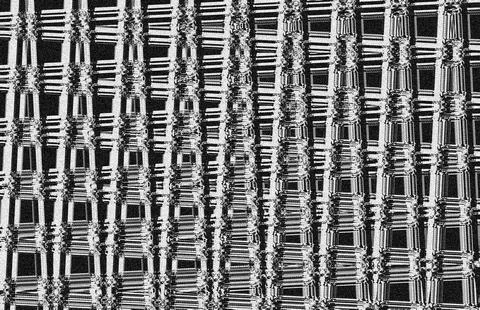 Textured rough abstract rows and block pattern Stock Illustration