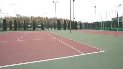 Textured rubber surface decorated with white markings Видео 317152330