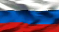 Textured RUSSIA cotton flag with wrinkles and seams HD Footage