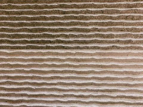 Textured Sand Pattern with Horizontal Lines 写真素材